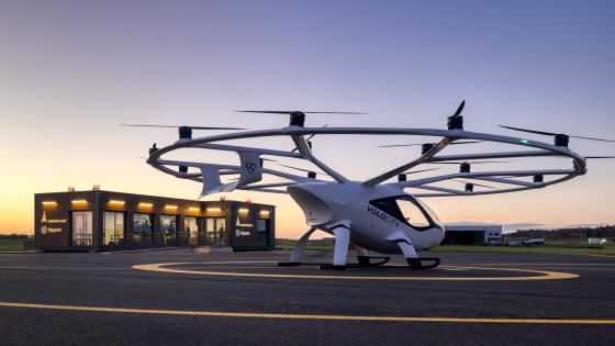 Volocopter with Skyports/ ADP vertiport