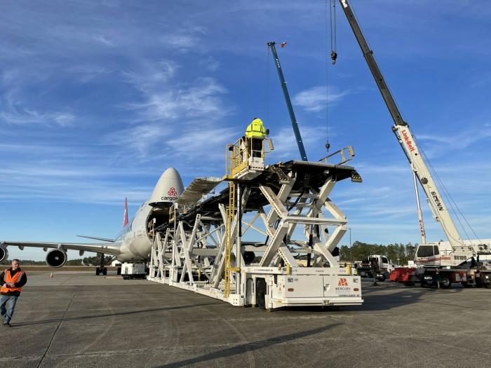 The Skydweller arrived at Stennis from Spain