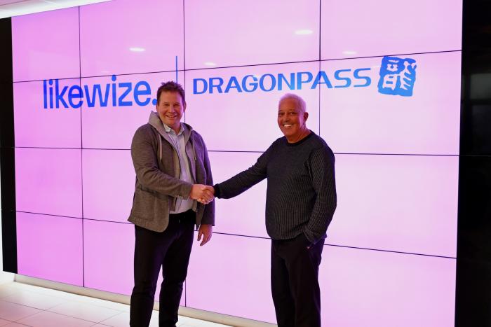 Andy Morris of Likewize and Mark Koch of DragonPass