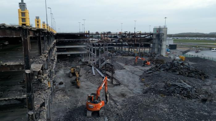 The car park was destroyed in a fire six months ago