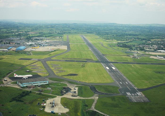 The airport is 11.5 miles northwest of Belfast 