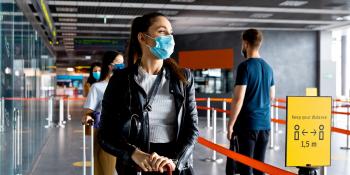 Manage health data to reduc airport queues