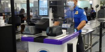 TSA scanners at LAX