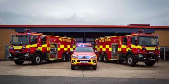 London Biggin Hill Airport fire engines