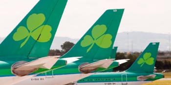 Aer Lingus tailfins at Dublin Airport