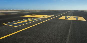 Asphalt runway