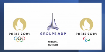 Logo Groupe ADP partnership Paris 2024 Olympics
