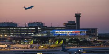 Tampa Airport and ATCT at dusk