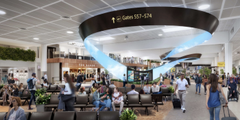 Rendering of the North Terminal redevelopment at London Gatwick Airport
