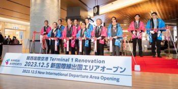 Kansai International Airport new departure area
