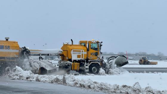 South Bend International Airport snow ops