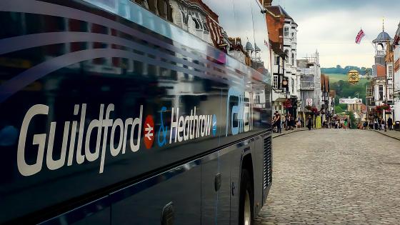 LHR and First Bus Guildford
