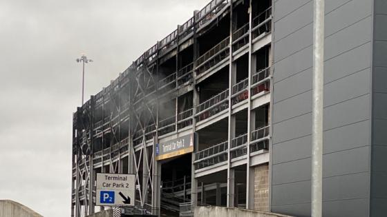 Operations at London Luton Airport (LLA) have resumed after a large fire badly damaged a multi-storey car park