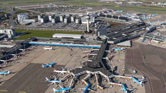 Schiphol aerial view
