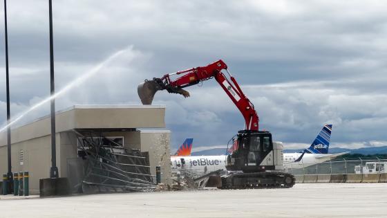 Asheville Regional Airport construction
